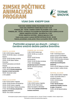 Zimske počitnice v Termah Snovik v snežni deželi palčka Snovička (13)